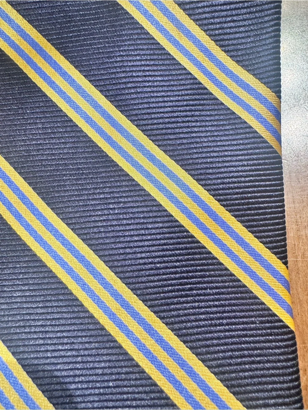 4 Brooks Brothers Striped Tie Set — Green, Navy, Burgundy, Navy